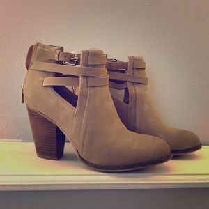 Tan booties